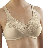 Glamorise Elegance Satin and Lace Wireless Bra